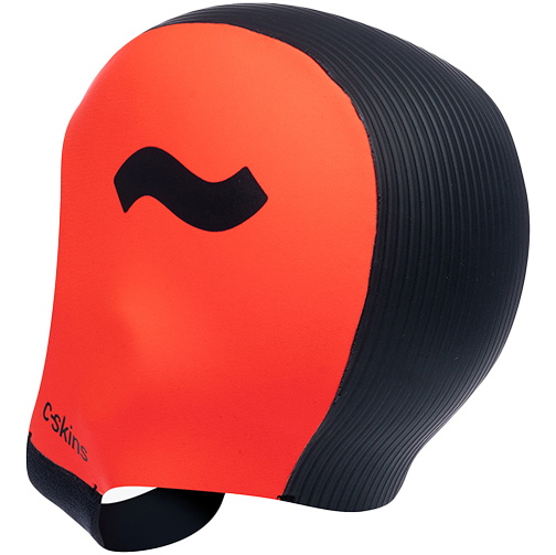 2026 Swim Research Freedom 3mm Badehætte C-HOSR - Orange / Sort